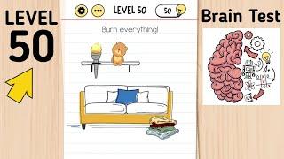 Brain Test Level 50 Burn Everything!