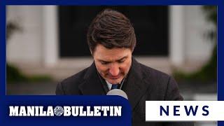 Canadian Prime Minister Justin Trudeau announces his resignation