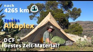 0,5kg-Zelt  Zpacks Altaplex  nach 150 Nächten auf dem PCT (Test Erfahrungsbericht Review)