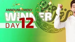 Day 12 Winners Announcement | Fajr Ramazan Quiz | Bahar e Bandagi | #quran #ramadan