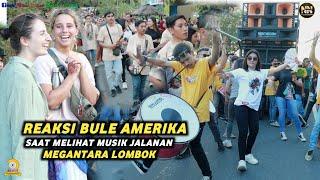 REAKSI BULE AMERIKA TERKAGUM MELIHAT MUSIK JALANAN MEGANTARA LOMBOK