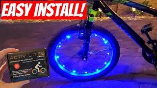 HOW TO INSTALL  LED BIKE LIGHTING - LED BIKE WHEEL LIGHTS - ACTIV LITES FROM ACTIV LIFE