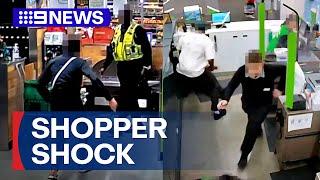 Shocking footage of retail worker assaults released | 9 News Australia