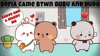 Sofia came between Bubu and Dudu  (Part-1) |Peach Goma| |Animation| |Bubuanddudu|