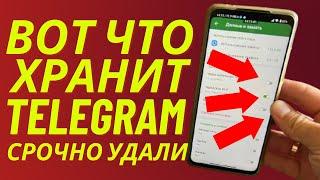 Освободил 42.5 ГБ Памяти Всего за 1 минуту. Как Очистить Кэш TELEGRAM на Андроид и Айфоне?