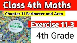 Class 4th Maths Chapter 11 Perimeter and Area Ex 11.3 |living Maths Class 4 |Class 4 Maths|Maths