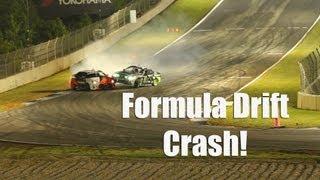 Formula Drift Crash - Vaughn Gittin Jr. vs Fredric Aasbø - Road Atlanta 2013