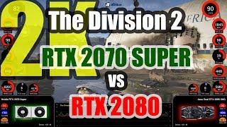 The Division 2 (2K) - GeForce RTX 2070 SUPER vs GeForce RTX 2080