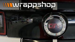 Ford Mustang GT Top&Side Stripes installation  | wrappshop.eu