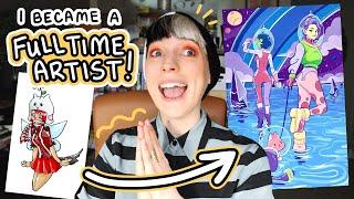 how I became a full-time illustrator | TIPS & TRICKS | freelance & independent