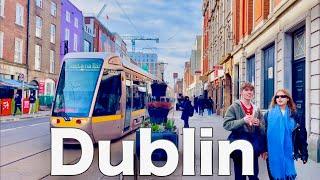 Dublin City centre walking tour March 2025| Dublin Ireland 4k UHD 60FPS | Dublin Abbey street walk