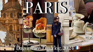 Paris Trip Vlog 2024 BEST Things to do! Trendy shops, Cafe, Flea Market, Museum | Full ver.