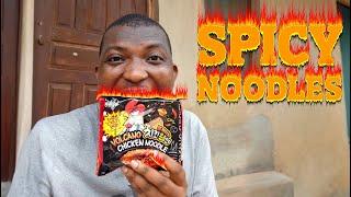 Tasting SPICY NOODLES!  So Spicy They Were BANNED!