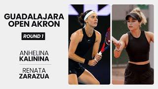 Anhelina Kalinina vs. Renata Zarazua WTA Match Highlights | Guadalajara Open Akron - R1