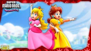 Super Mario Bros. Wonder ⁴ᴷ Full Playthrough 100% (All 6 Medals, All Wonder Seeds) 2P Daisy & Peach