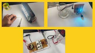 Led lamp, Induction heating,Water level