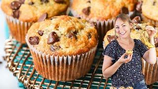 Use Up Old Bananas to Make Moist Chocolate Chip Banana Muffins