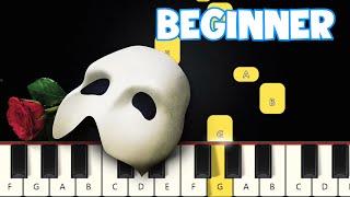 The Phantom Of The Opera Theme | Beginner Piano Tutorial | Easy Piano