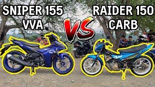 SNIPER 155 VVA vs RAIDER 150 CARB | TOP END RACE | PHILIPPINES