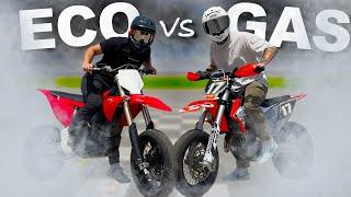 World's FASTEST Electric vs Gas Supermoto