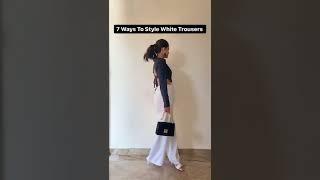 How To Style Trousers | Styling White Trousers Ft. Sakshi Chaudhry | POPxo Fashion