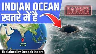 A massive gravity hole pulling down  Indian ocean