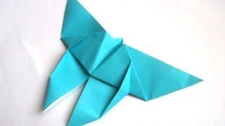 A simple origami butterfly