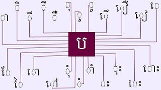 Cambodian Consonant #21 | Letter ប | អក្សរ ប