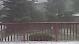 thunderstorm hail rain on june 15 2009 westwood new jersey