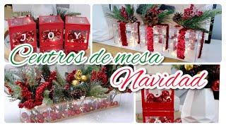 CENTROS DE MESAS ELEGANTES PARA NAVIDADIDEAS  FÁCILES ECONÓMICAS Y BONITAS