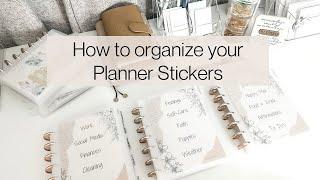 How to Organize your Planner Stickers