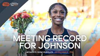 12.41 - Alaysha Johnson is on fire  | Continental Tour Gold 2023