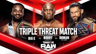 Bobby Lashley vs Big E vs Roman Reigns (Triple Threat - Full Match Part 1/2)