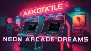 Neon Arcade Dreams ️ A Synthwave and Retro Electro Mix  Oldschool Arcade Gaming