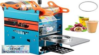 VEVOR Manual Tea Cup Sealer Machine 300-500 Cup/h Manual Boba Tea Sealer Review