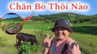 Hải Trải Nghiệm Đi Chăn Bò Buổi Sáng Khi Em Huyền Hrê Đi Vắng Sẽ Như Thế Nào || Hải Tí Hon