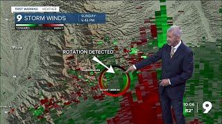 Tucson area sees Tornado Warnings Sunday night