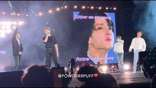 190602 - YOUNG FOREVER + BTS REACTION MENT - BTS 방탄소년단 - Speak Yourself Tour - Wembley Day 2