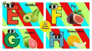 Learn Fruit Phonics For Kids | Kids Educational Video | Cutie Kids Animation Tv