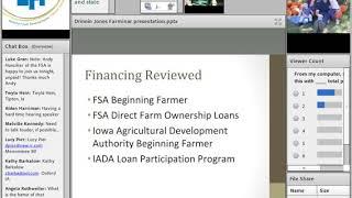 Financing Options for Beginning Farmers - Farminar