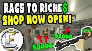 SHOP NOW OPEN! | Unturned Roleplay Survival (Rags to Riches Reboot #29) - Rare Items Sale (RP)