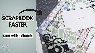 Scrapbooking Sketchbook Layouts | Creative Design Team Collab