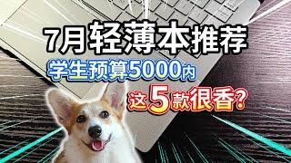 【7月轻薄本推荐】学生预算5000内，这5款很香？