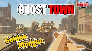 How To Beat Ghost Town Solo With Golden Minigun - A Dusty Trip Roblox