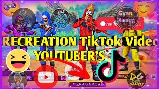 TikTok Video Reaction All YouTuber FREE FIRE ||BOSS RABARI FF|| part-1