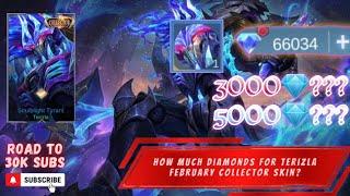 HOW MUCH /DIAMONDS FOR TERIZLA COLLECTOR SKIN "SOULBRIGHT TYRANT" IN GRAND COLLECTION EVENT | MLBB