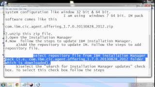 updating IBM Installation Manger for WebSphere Application Server on Windows