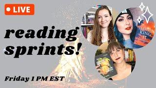 reading sprints w/ Marcy Reads & Riveting Reads!