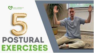 5 postural exercises (done in a 90 90 hip+knee position) | Improve Posture