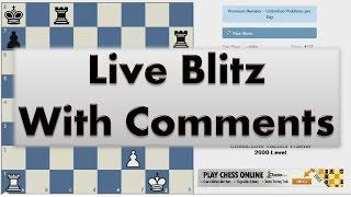 Blitz Chess #2239 with Live Comments Queens Indian vs Cheater with White